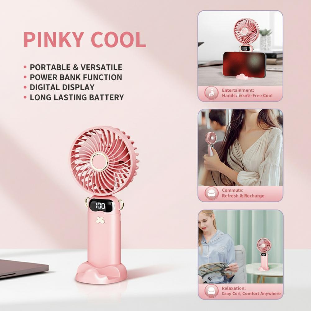 Outdoor Usb Power Supply - Portable Mini Fan With 6 Speeds