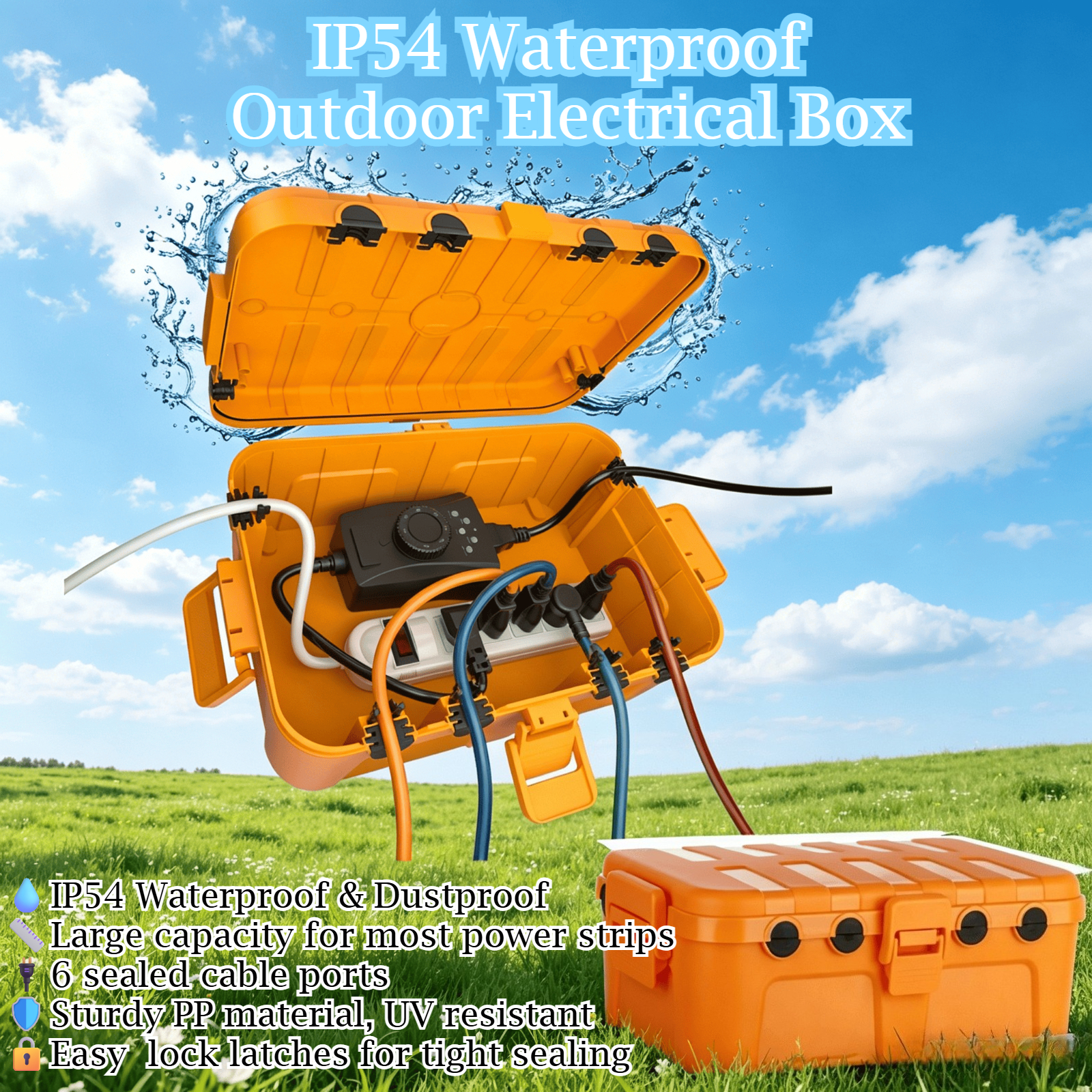 Large Outdoor Waterproof Elect - огляд і ціна Outdoor Power Cable Junction Box