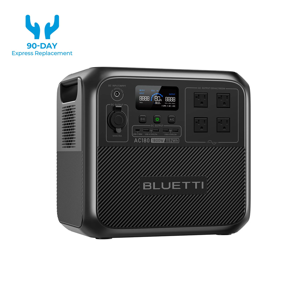 【RENEW】BLUETTI AC180 Solar Por - огляд і ціна Portable Generator Inverter