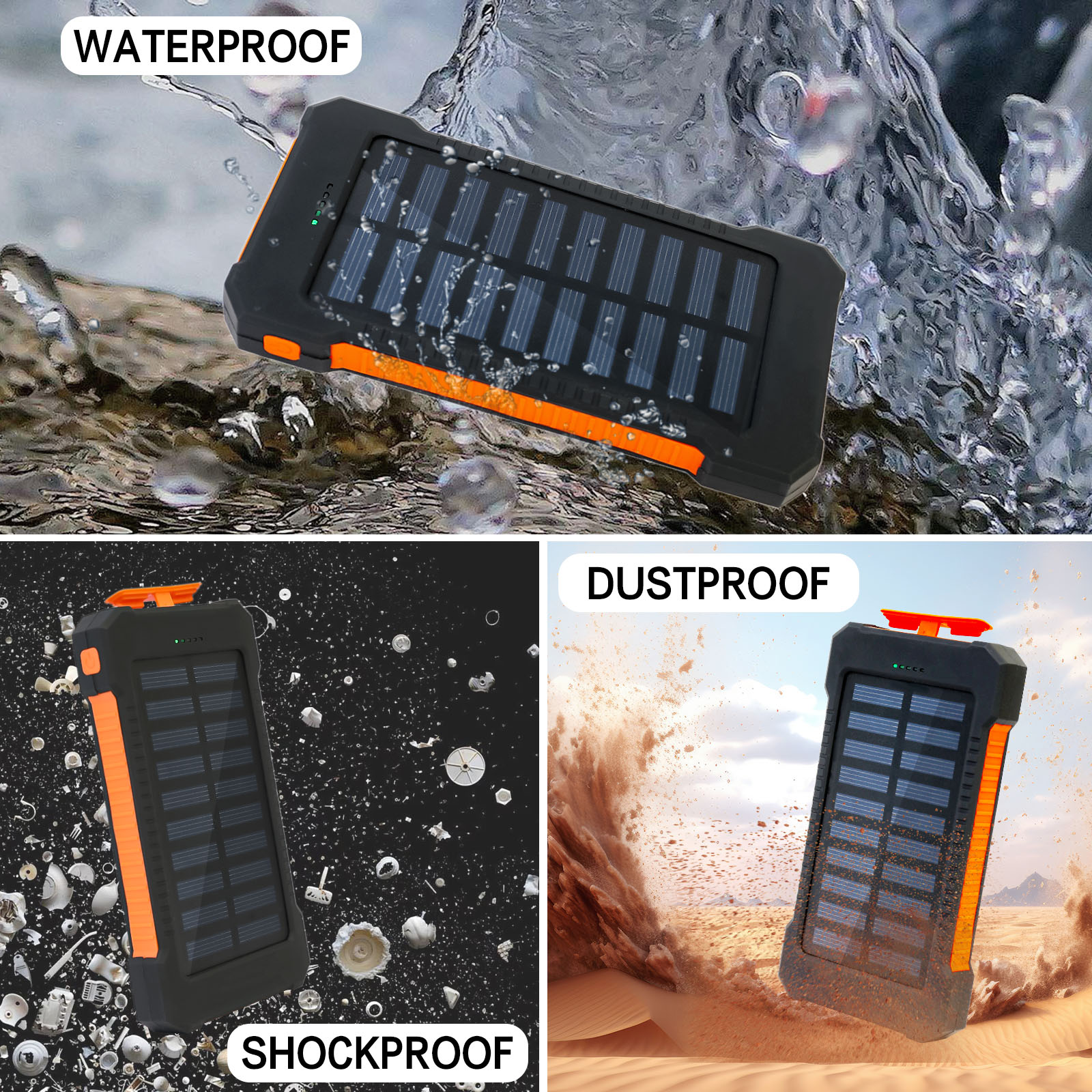 26800mAh Solar Power Bank Wire - огляд і ціна Outdoor Power Board Box