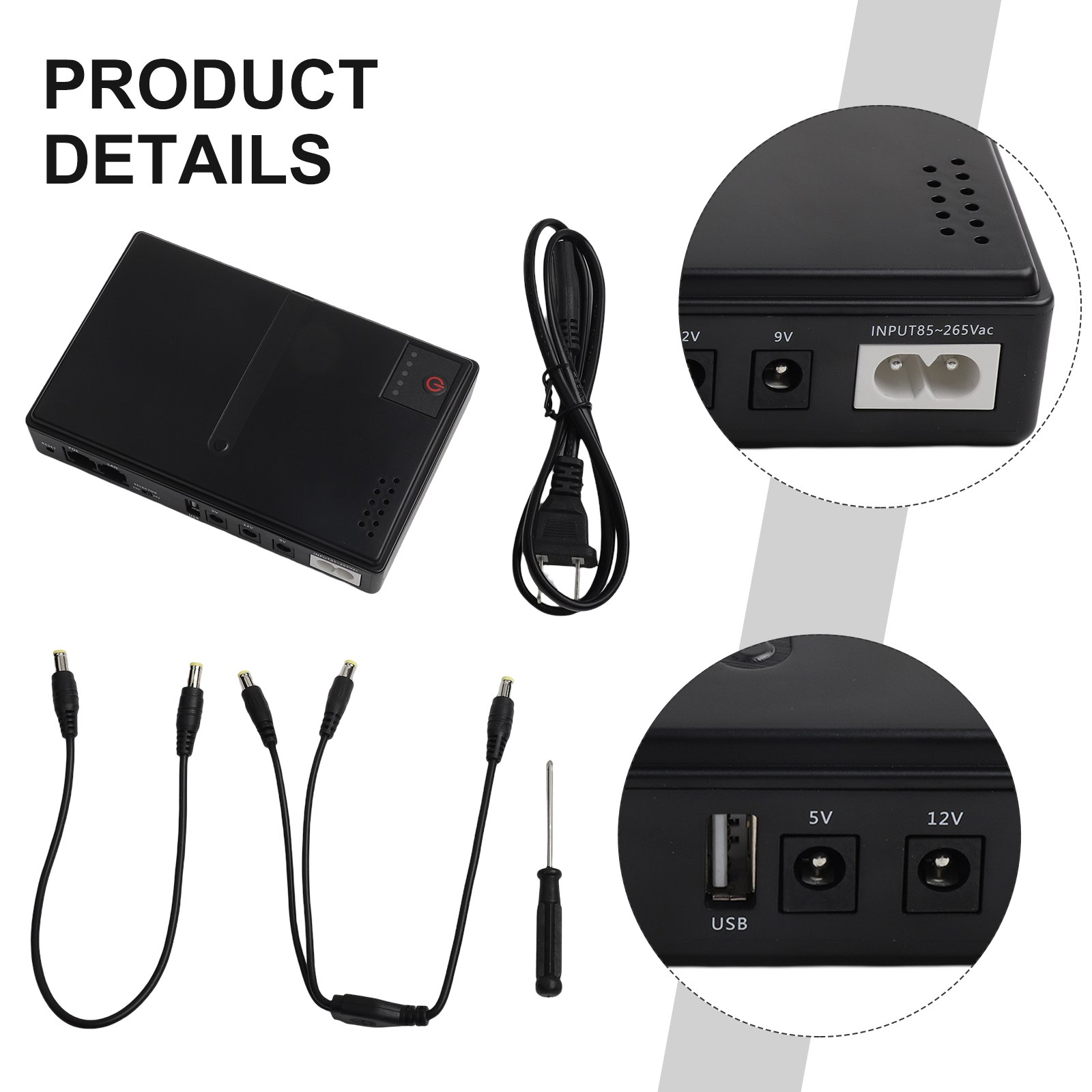 1018L 5V 9V 12V Backup DC UPS  - огляд і ціна Ups Power Supply Outdoor