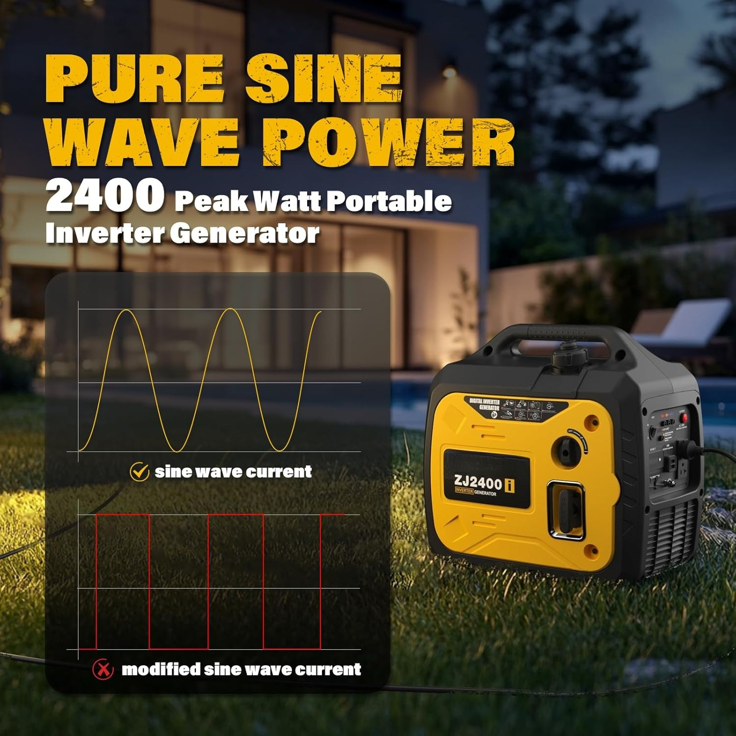 2400-Watt Portable Inverter Ge - огляд і ціна Portable Generator Inverter