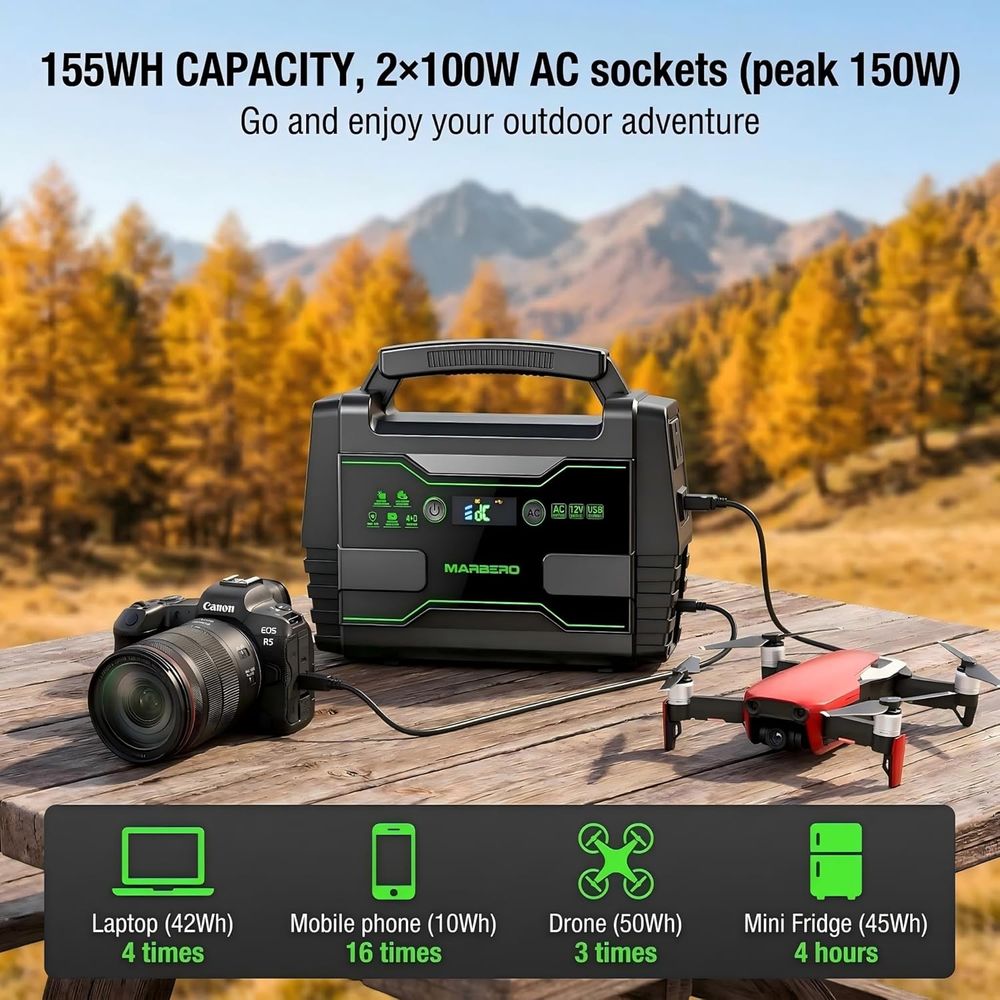 155Wh Portable Power Station w - огляд і ціна Outdoor Power Station