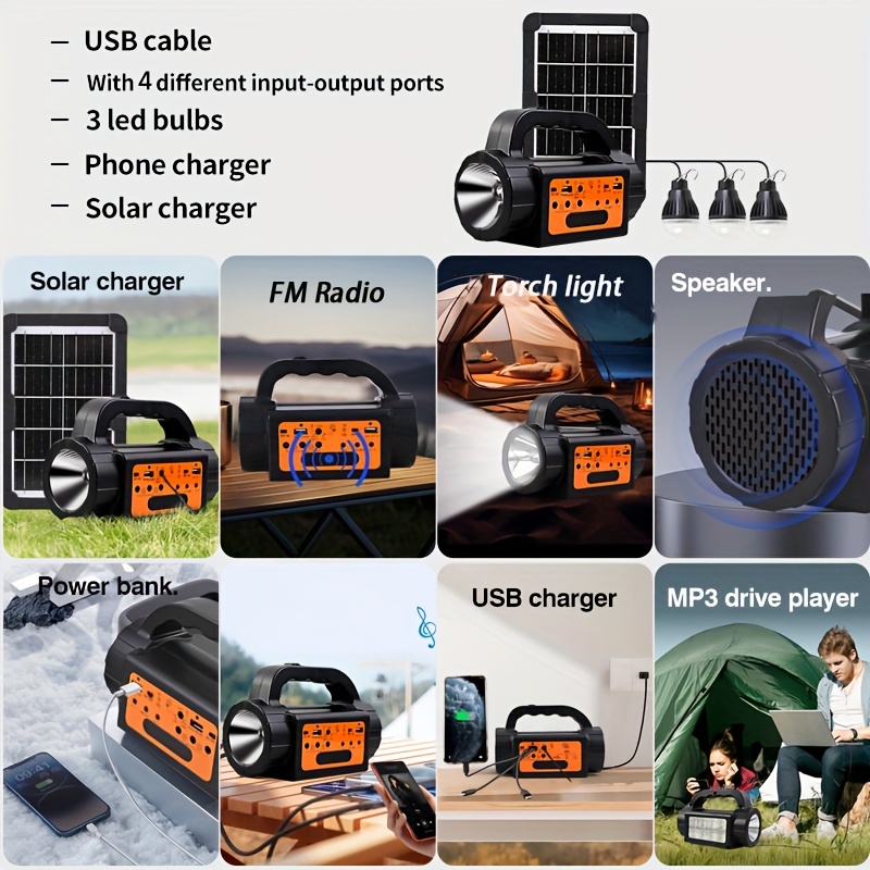 Solar Rechargeable Camping Lig - огляд і ціна Outdoor Power Station