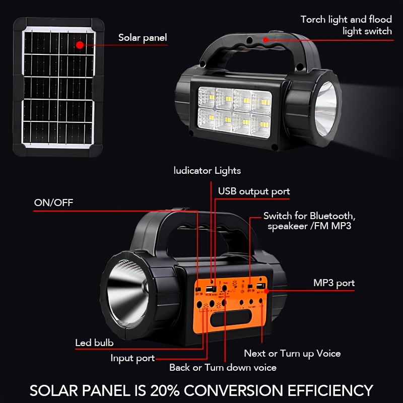 Solar Rechargeable Camping Lig - огляд і ціна Outdoor Power Station