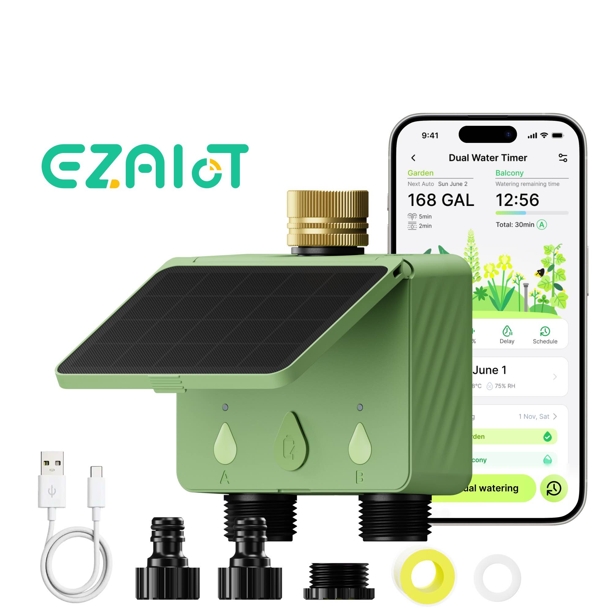 Smart Sprinkler Water Timer Tu - огляд і ціна Power Zone Outdoor Timer
