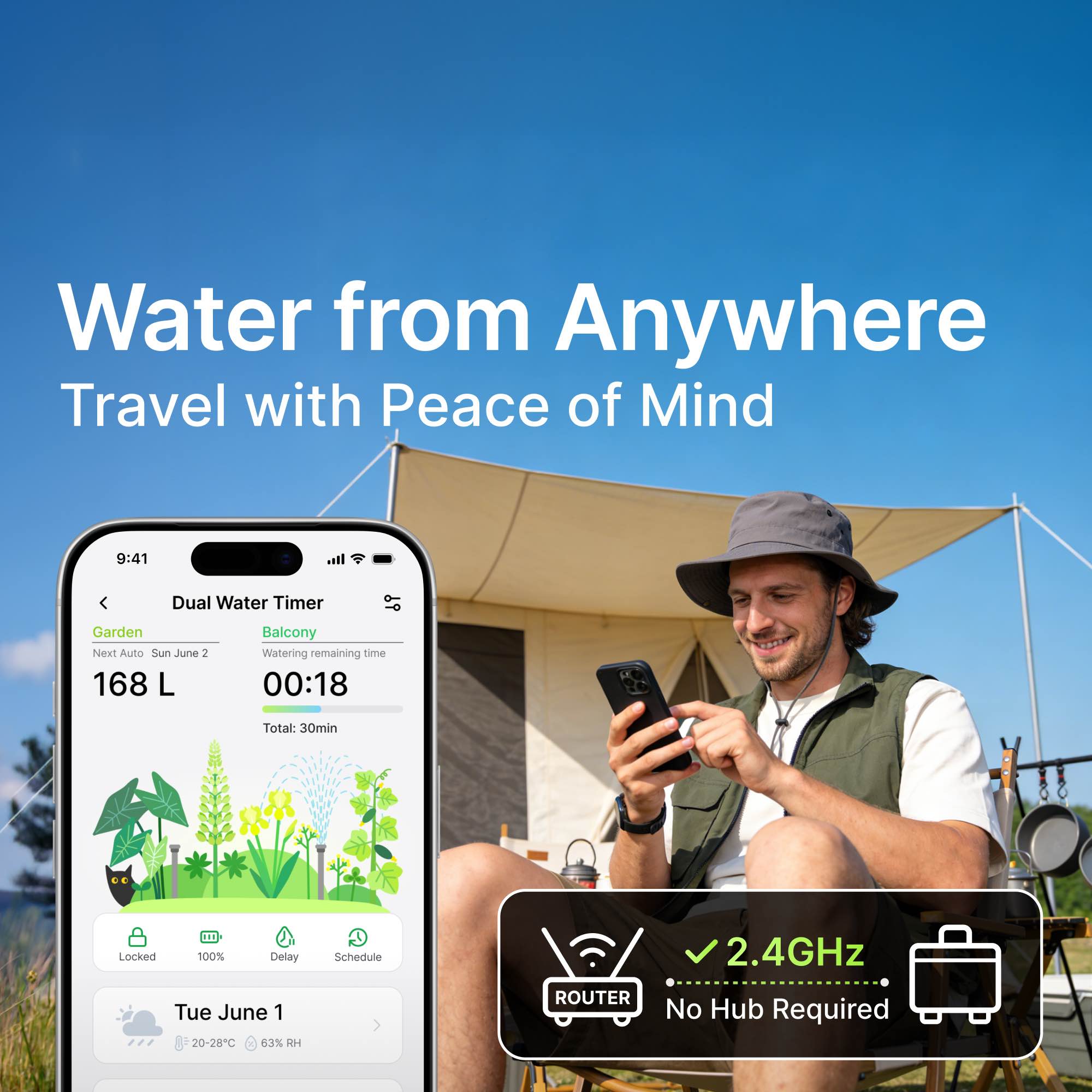 Smart Sprinkler Water Timer Tu - огляд і ціна Power Zone Outdoor Timer
