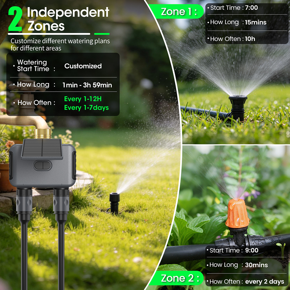 Solar-Powered WiFi Irrigation  - огляд і ціна Power Zone Outdoor Timer