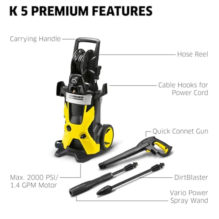K5 Premium pressure washer for - огляд і ціна Outdoor Power 'Hose'